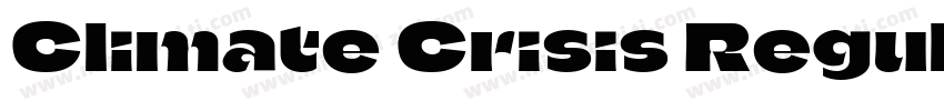 Climate Crisis Regular字体转换